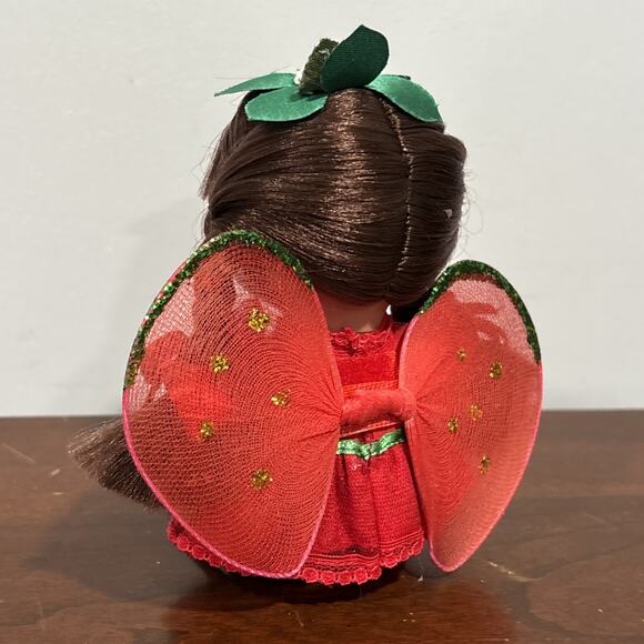 precious moments Strawberry Fairy Brunette Troll Doll Made In Philippines - Picture 4 of 11
